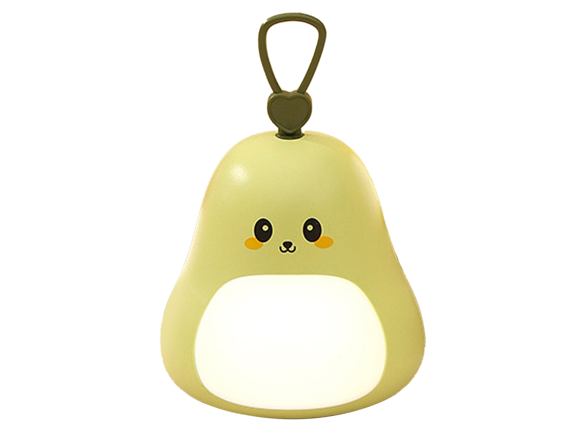 Yncm2026-lámpara De Noche Pear De Carga Usb Con 3 Niveles De Brillo Decoración Bonita Para Niños Dormitorio Estudio Verde Claro