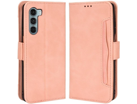 Funda Motorola Moto G200 5G, Edge S30 HFS-HOUSE Cartera Rosa