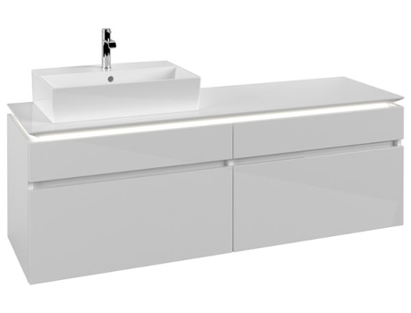 Villeroy &amp Boch Legato Vanity unit B673 1600x550x500mm lavabo a la izquierda iluminación LED