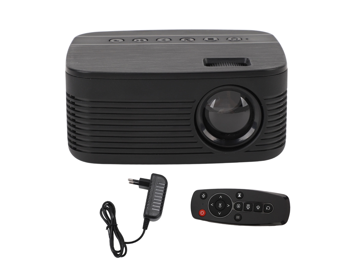 Proyector Inalámbrico Portátil Hd 1080p Con Altavoces Hifi Para Uso En Interiores Y Exteriores, Enchufe Europeo.