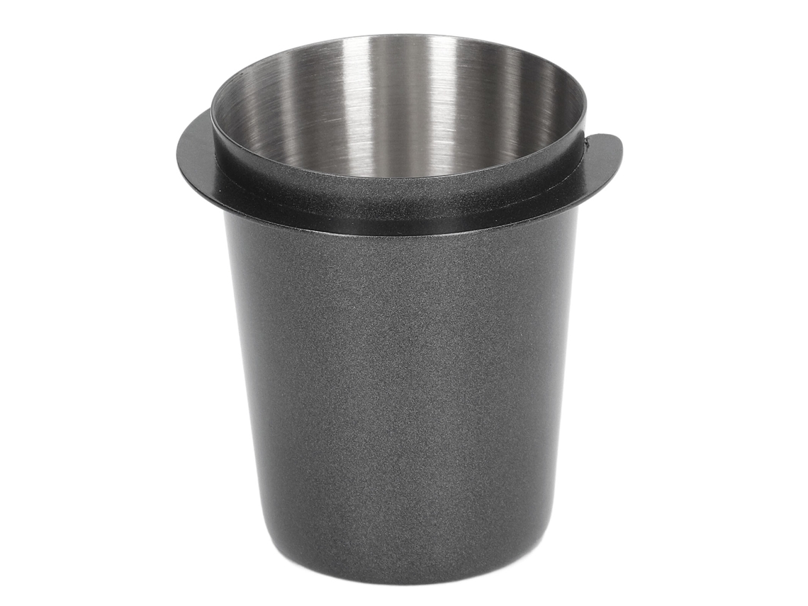 Vaso Medidor De Café De Acero Inoxidable Pulido De 58 Mm Con Dosificador De Café Molido Para Cafetera.