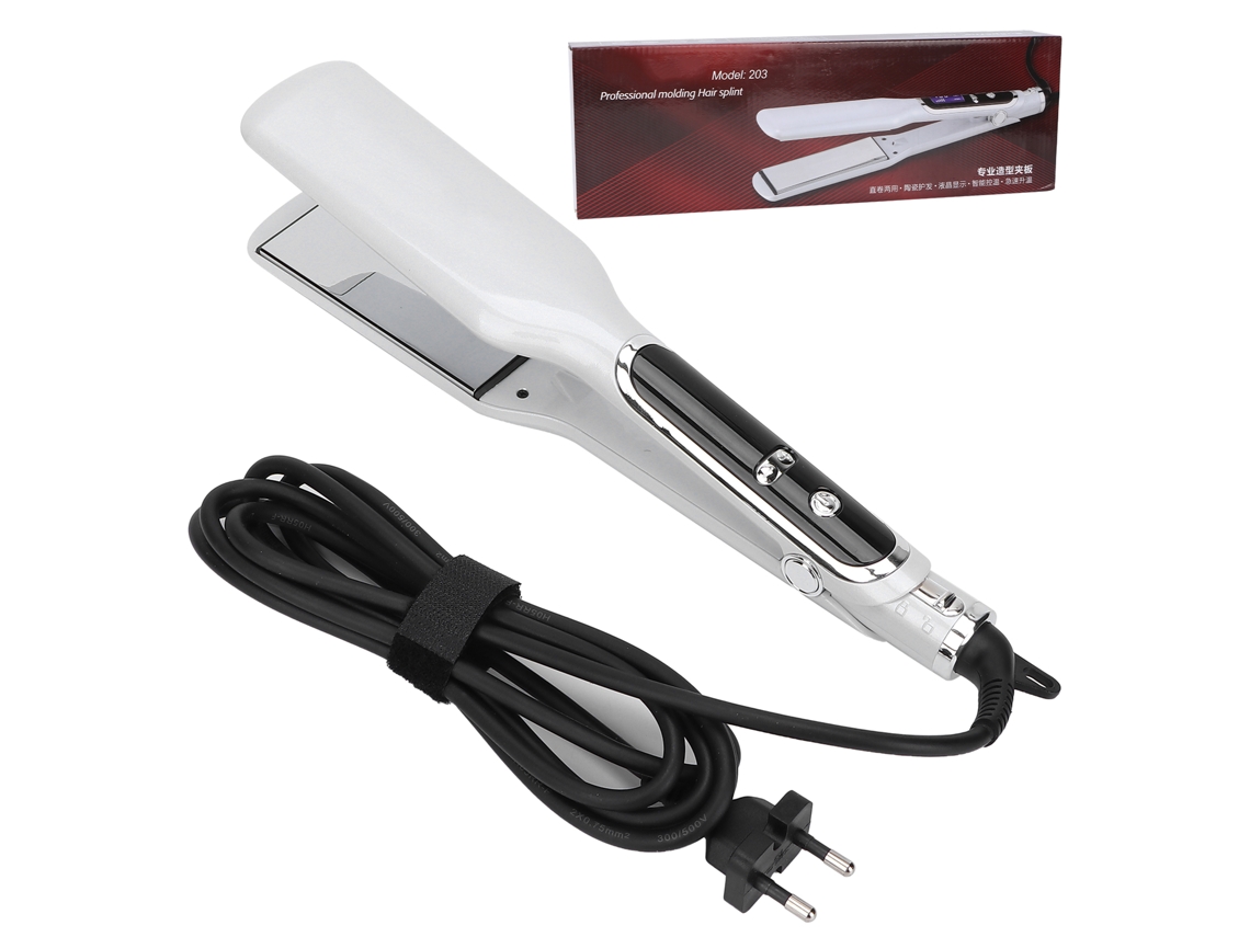 Plancha De Pelo Dual Para Alisado Y Rizado Placa Plana Profesional Para Salón Y Hogar