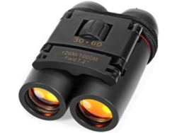 Binóculos 30x60 Minitelescópio Dobrável Compacto À Prova Dágua Com Zoom De Visão Diurna E Noturna Para Exterior Preto Saisiyiky