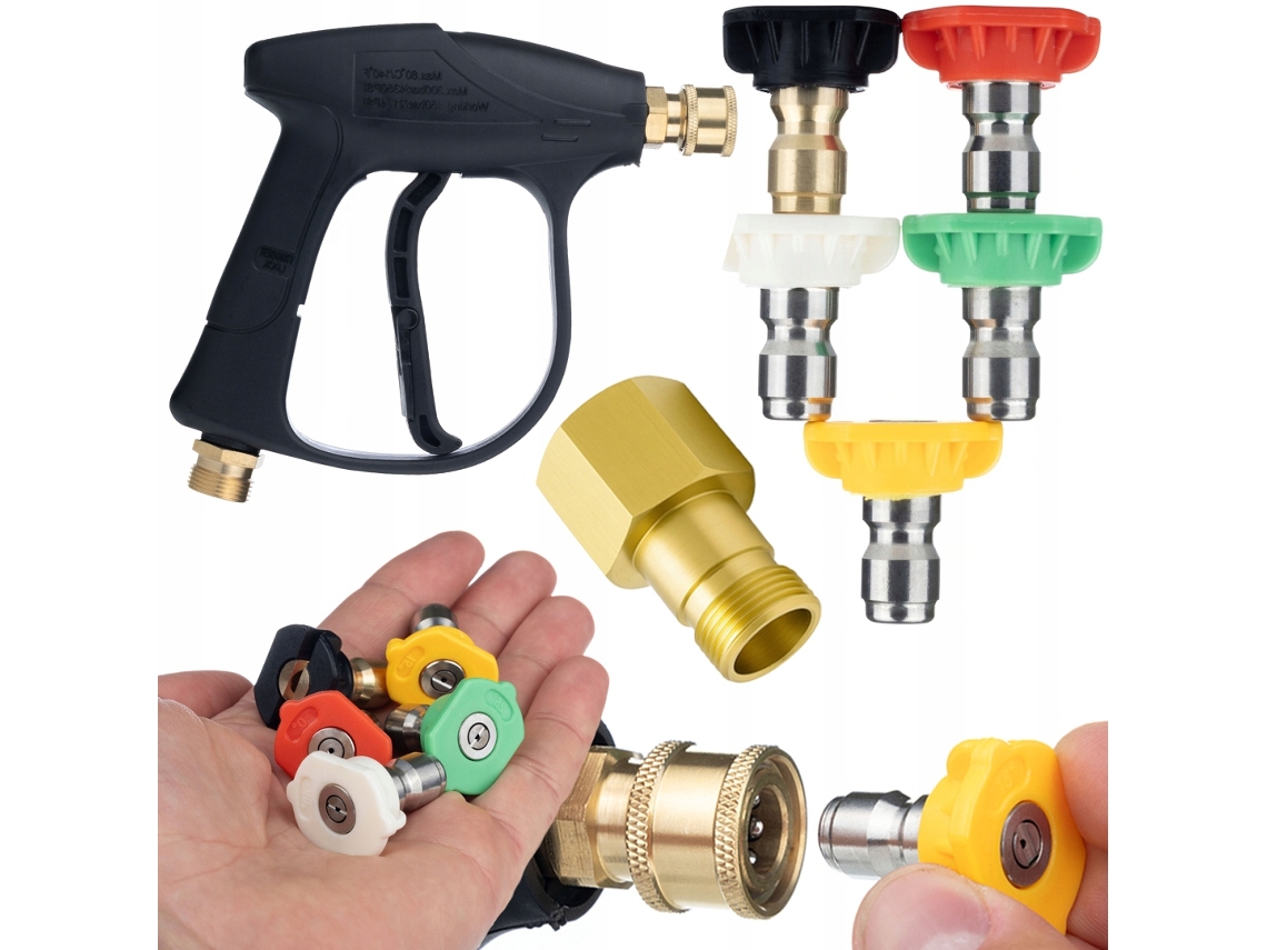 Boquilla y pistola de 4350 psi, 22 mm – Alta presión | 300 bar | Compatible con Karcher HD/HDS