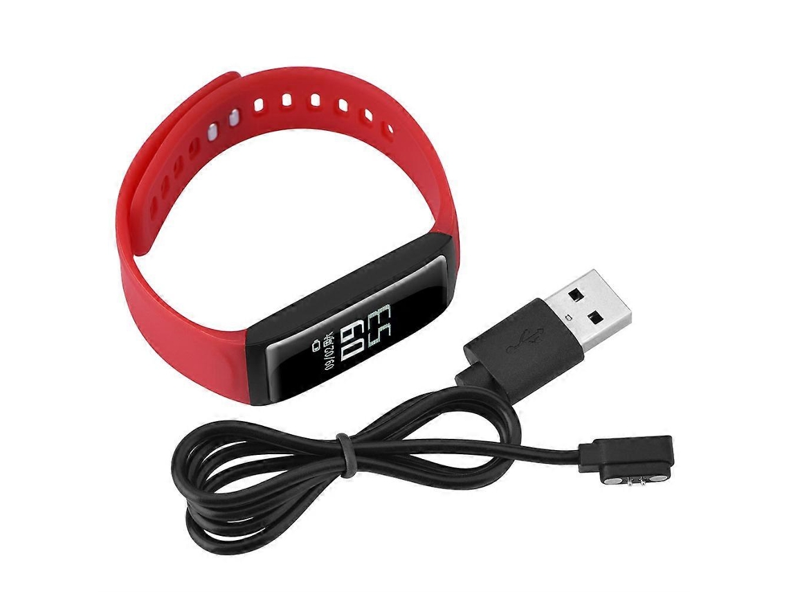 Pulsera inteligente, pulsera deportiva Bluetooth impermeable con monitor de frecuencia cardíaca para Android e iOS, Red Ly Ebike