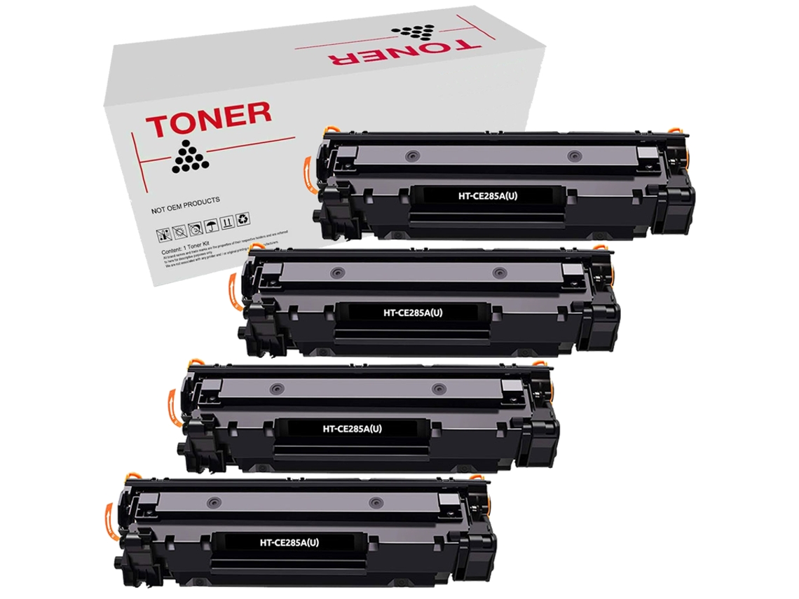 Pack 4 Tóners Compatibles HP Ce285A Ce285A/Ce278A/Cb435A/Cb436A 85A/78A/35A/36A Alta Calidad