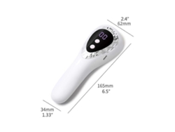 Lámpara de uñas LED inalámbrica portátil con luz UV, mini secador de uñas recargable, secado rápido, máquina de uñas GOKOCO