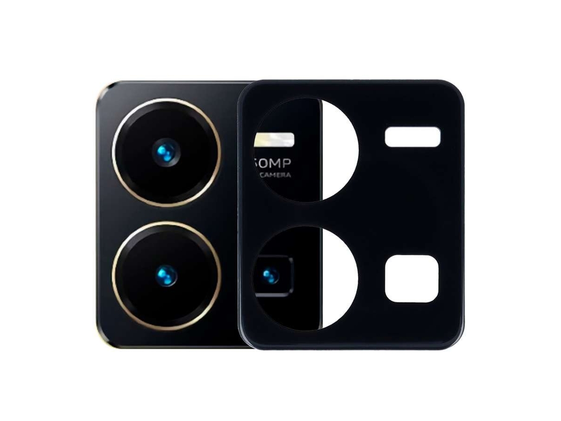 Protector Cámara Cristal Negro Para Vivo Y35