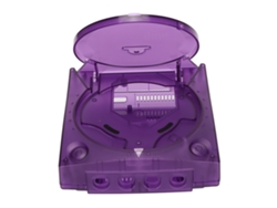 Estuche de plástico ABS translúcido morado para consola Sega Dreamcast DC