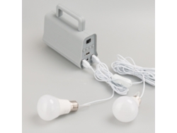 Sistema de iluminación solar portátil para exteriores, panel solar móvil, lámparas, altavoz Bluetooth inteligente para camping y viajes.