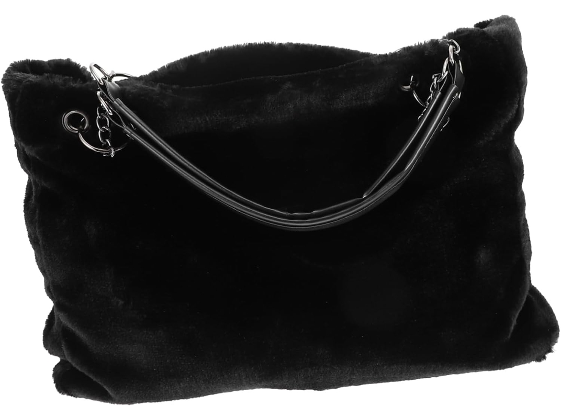 Bolso De Mano De Felpa Para Mujer Con Elegante Correa Para El Hombro Y Gran Capacidad Para Otoño E Invierno.