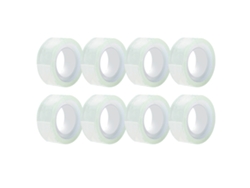 8 Rollos De Cinta De Fibra De Vidrio Transparente De 0,7 Pulgadas X 14 Yardas Para Embalaje Y Bricolaje.