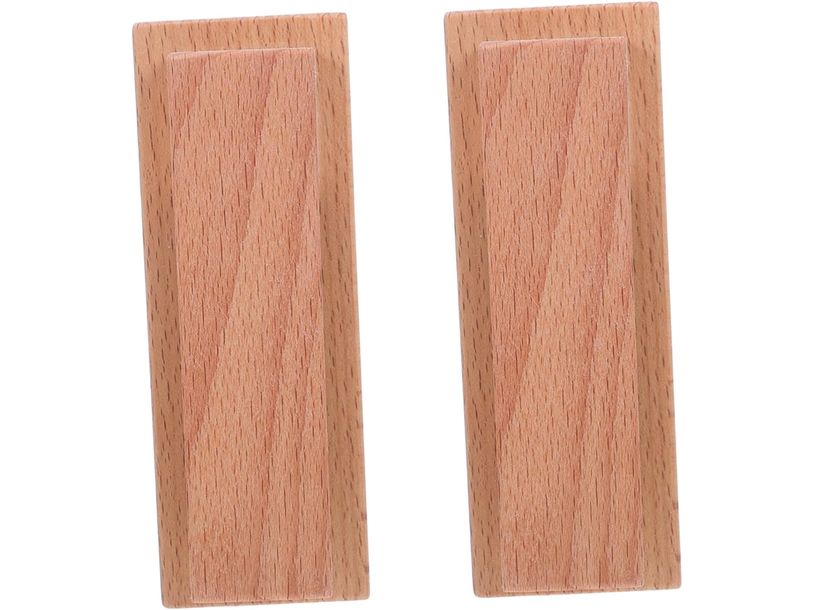 Juego de baño moderno de 2 piezas con toallero de madera y toallero de cristal para cocina, Slowmoose