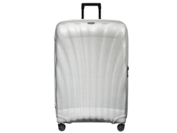 Maleta de viaje gigante Samsonite de 86 cm y 4 ruedas C-lite, color blanco