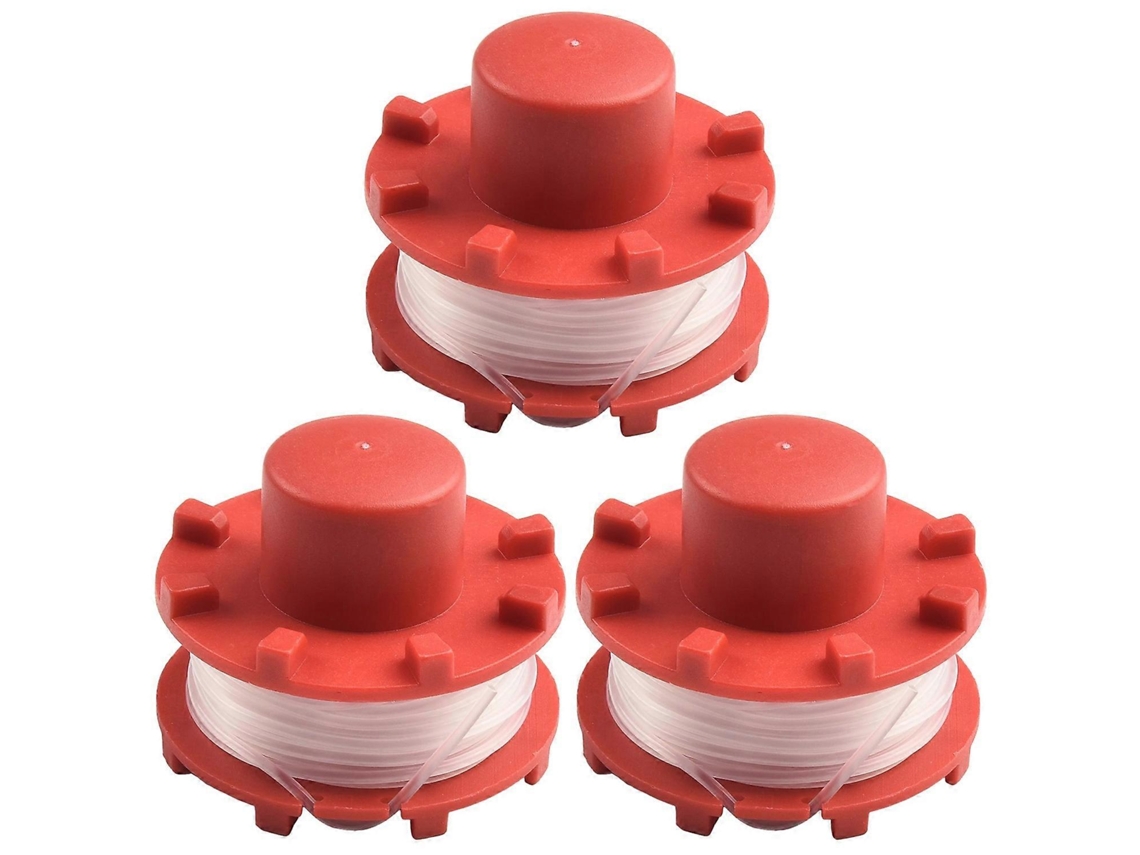 E8q 3 carretes de alambre para cortacésped Einhell, pieza de repuesto J0z 3405096