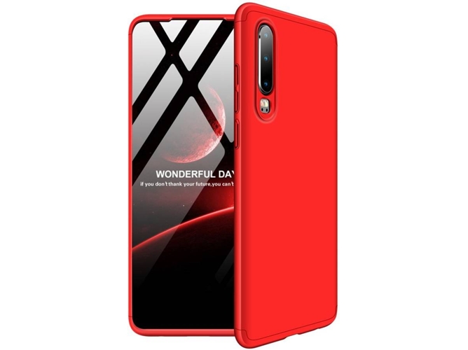 Funda Huawei P30 GKK 360 Protection Rojo