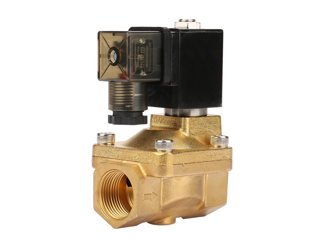 Válvula Solenoide De Latón Con Piloto, Normalmente Cerrada, G3/4 15kg Ac110v Pu225-06