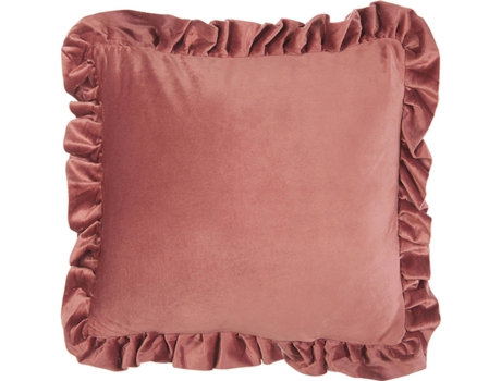 Conjunto de 2 cojines de terciopelo rosa 42 x 42 cm BELIANI Kalanchoe