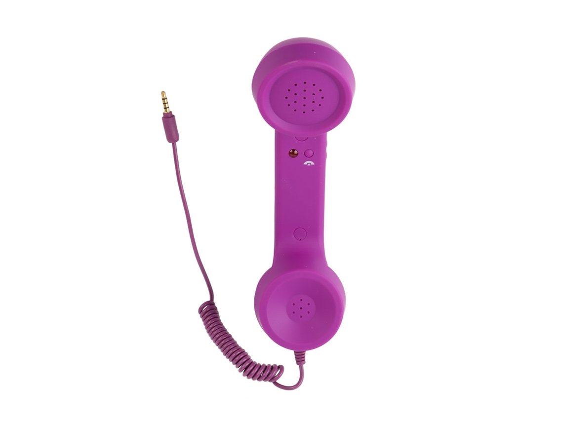 Fone De Ouvido Retro Clássico 3,5mm Com Microfone Mini Receptor Para Smartphone Android Ios