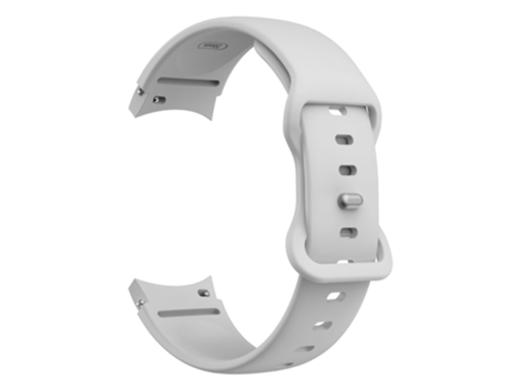 Correa de Silicona liberación rápida 20mm con hebilla de mariposa para Samsung Galaxy Watch 5 40mm/44mm/5 Pro 45mm - canoso