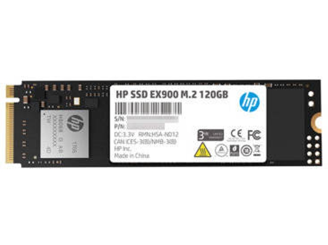 Disco SSD Interno HP EX900 (120 GB - M.2 PCI-Express - 1900 MB/s)