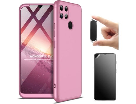 Kit Funda, Protector de Pantalla y Soporte Magnético Xiaomi Mi 11 Lite 4G Slim Armor 360 7829 7829 Rosa