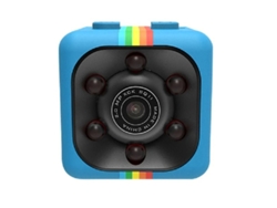 Cámara espía, minicámara oculta inalámbrica HD 1080P, portátil, pequeña, con detección de movimiento para seguridad del hogar, azul, Bestvite
