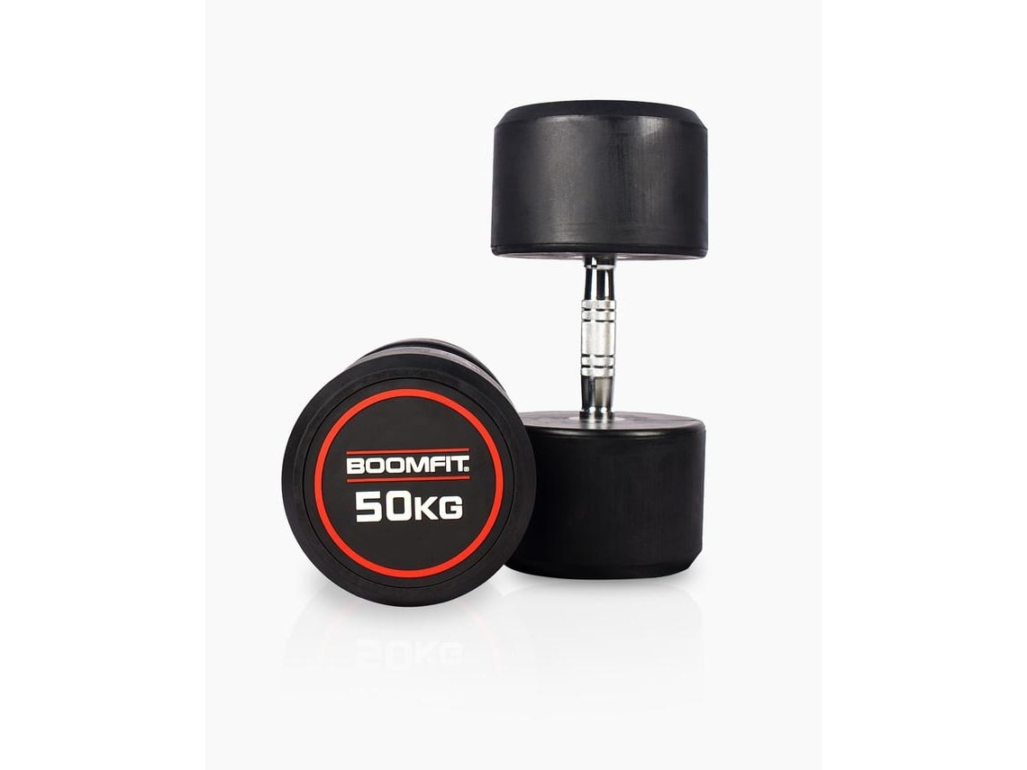 Conjunto de 2 Mancuernas BOOMFIT  Redondos de Musculación (50 Kg)