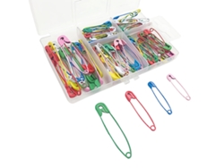 Mini alfileres de seguridad versátiles y coloridos, con cubierta protectora de acero niquelado antioxidante para una durabilidad inigualable, ideales para arte.