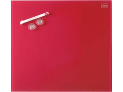 Pizarra Blanca NOBO Diamond Rojo (450x450mm - Cristal - Magnético: Sí)