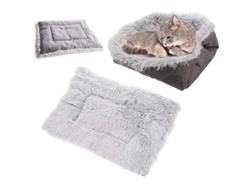 2026-cojín Cama Para Gatos, Suave Y Caliente, Lavable Y Plegable, Ideal Para Perros Pequeños Y Gatitos (gris)