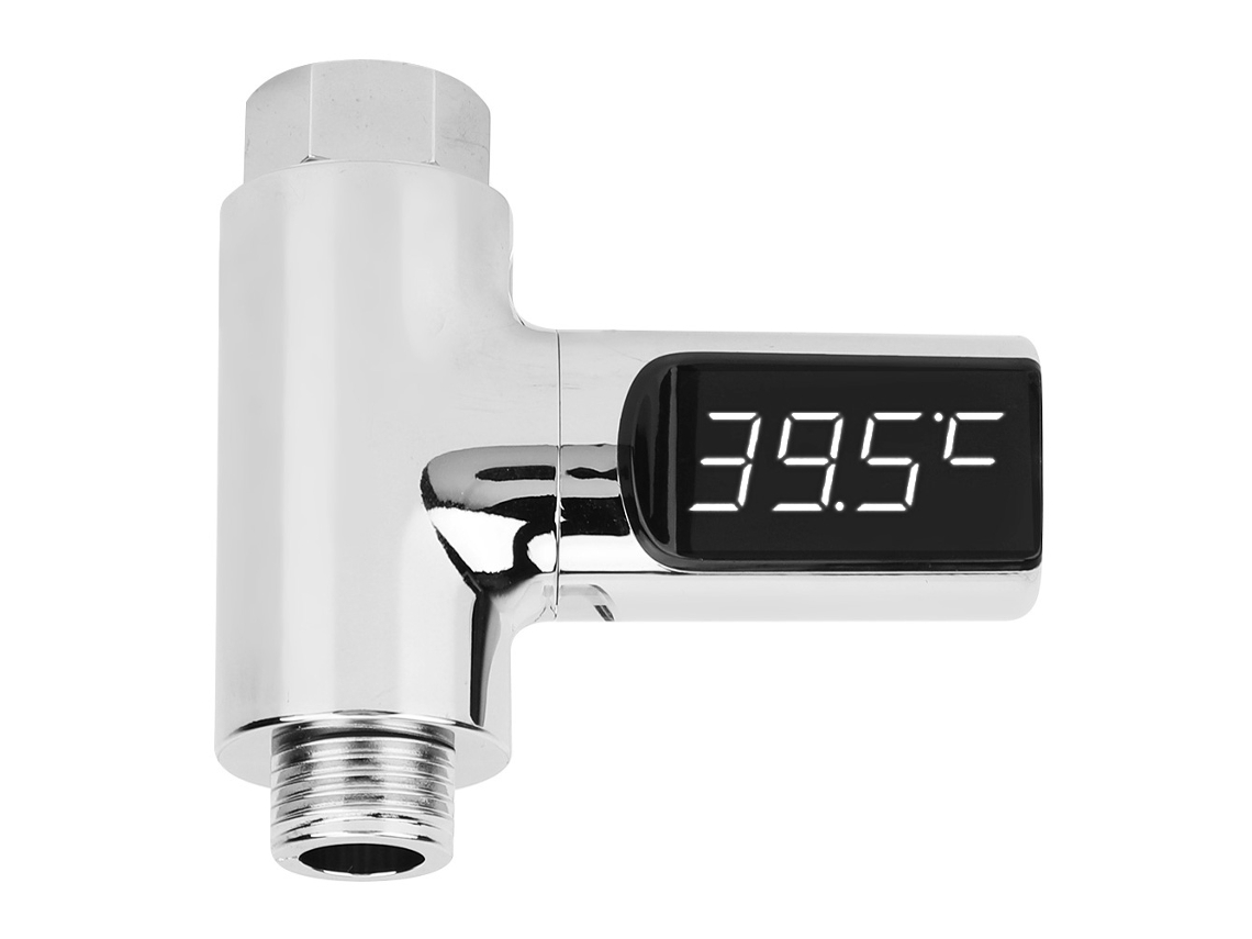 Termómetro Digital Led Para El Baño Del Bebé Con Pantalla De Temperatura En Tiempo Real. Batería No Incluida.