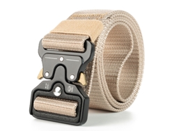 Cinturón táctico automático de nailon, sin agujeros, 125 cm, ajuste rápido, para uso en exteriores, trabajo o gimnasio, regalo para hombre STELASPLEN
