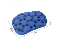 Cojín De Asiento Inflable Plegable, Impermeable/reforzado, Adecuado Para Acampar Al Aire Libre Y Para La Oficina (azul). Czhhmart
