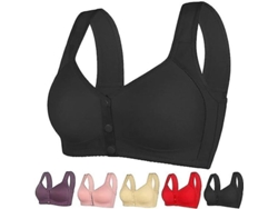 2026-sujetador Daisy Para Mujer Con Cierre Frontal Sin Armadura, Soporte Alto Y Ajuste Cómodo, Tirantes Anchos Y Diseño Ergonómico