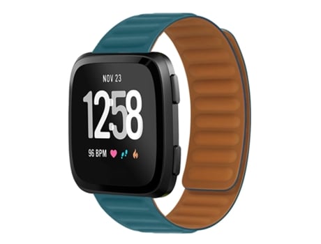 Correa de reloj inteligente para Fitbit Versa 4/3/Sense 2 Correa de silicona magnética de 20 mm (índigo)