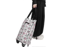 Bolsa de compras plegable con ruedas, carrito de compras plegable para la compra de alimentos y artículos para el hogar. GOKOCO