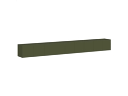 vidaXL Jardinera de acero laminado en frío verde oliva 360x40x40 cm