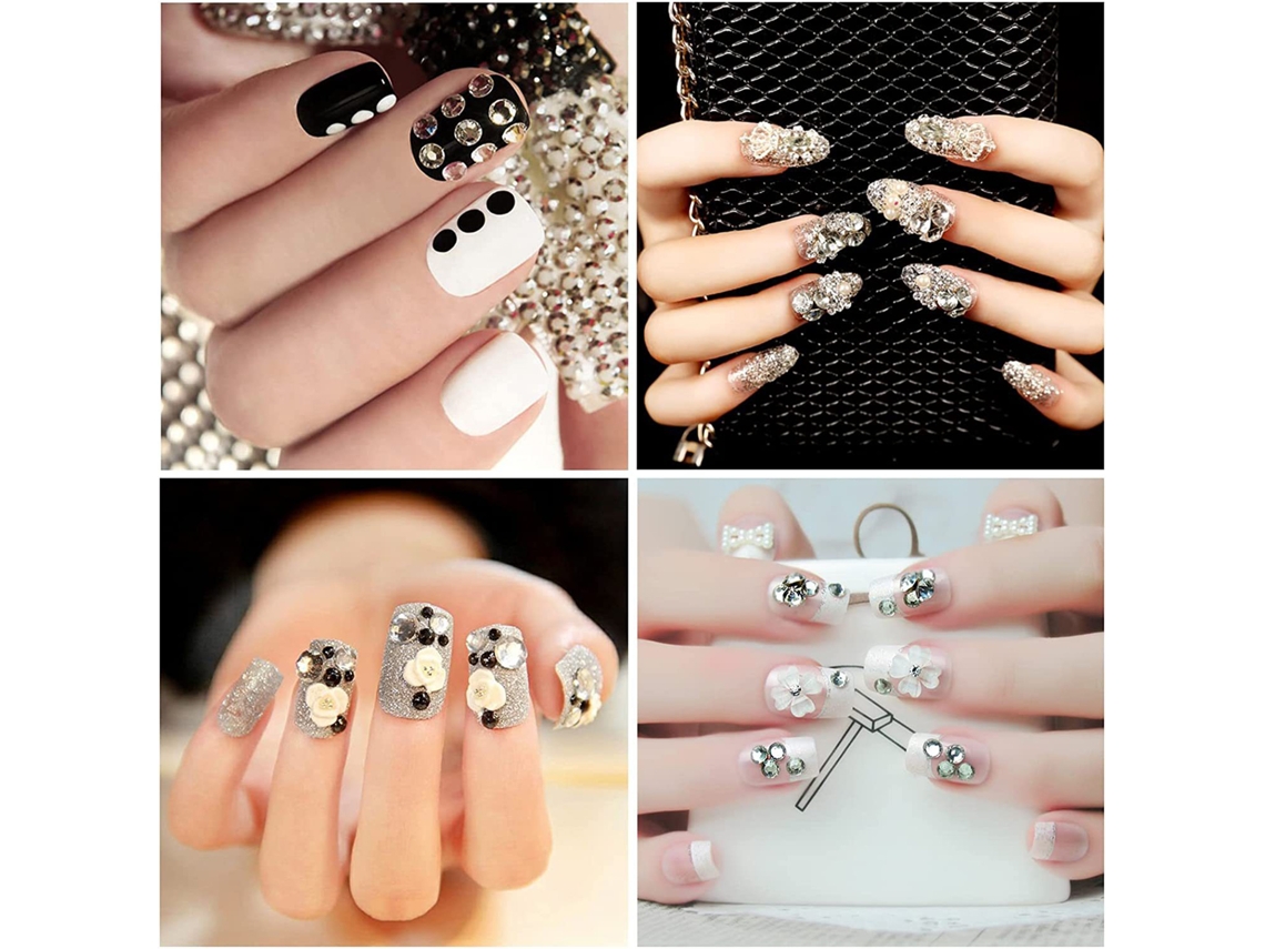 Adesivos De Strass Autoadesivos Para Arte De Unhas Diy E Decoração Facial