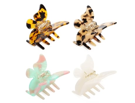 Pinzas Para El Pelo De Mariposa, Bonitas Pinzas Para El Pelo Para Mujeres Y Niñas, Pinzas Para El Pelo Grueso ZMDECQNA 4 Un