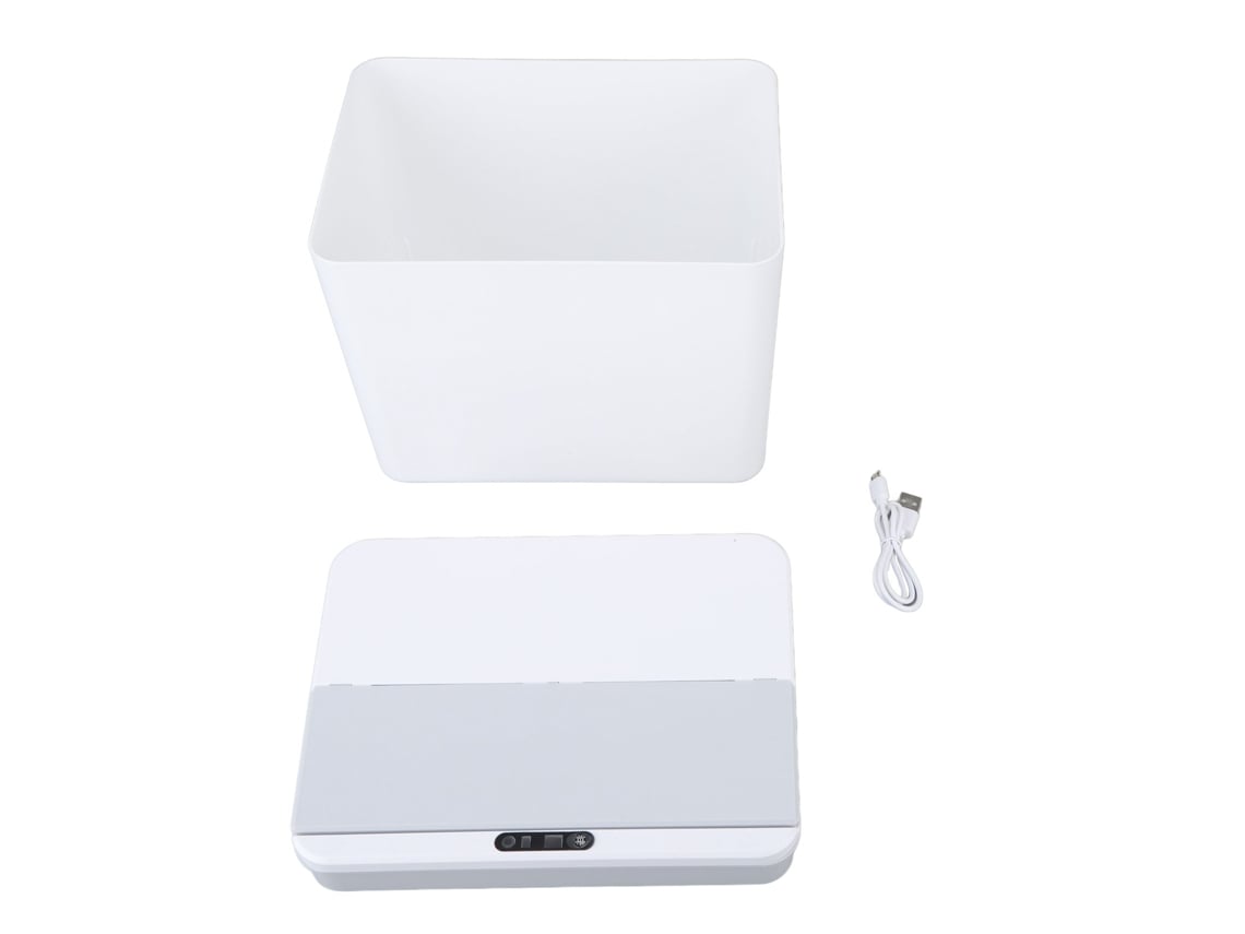 Papelera inteligente de 8 litros, recargable por USB, sin contacto, de inducción automática, eléctrica, para baño, cocina y sala de estar.