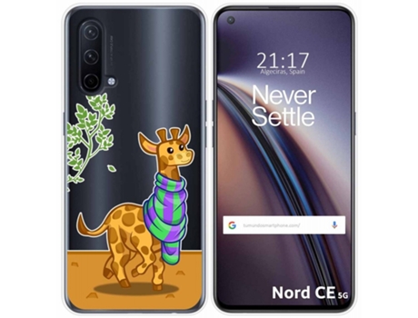 Carcasa OnePlus Nord CE 5G TUMUNDOSMARTPHONE Dibujos Transparente Multicolor