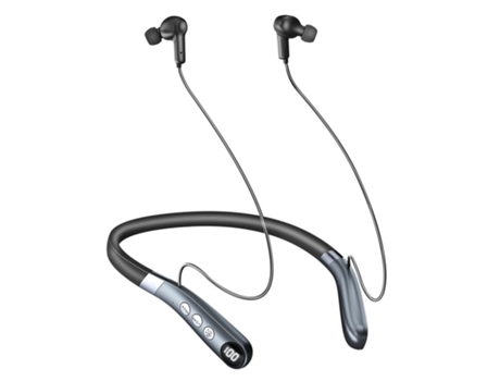 Auriculares Bluetooth Compatible con audífonos digitales inalámbricos Correa para el cuello Amplificador de sonido inteligente multicanal Gris