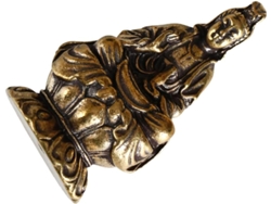 Estatua de latón chapado en oro, resistente al desgaste, decoración artística sencilla, adorno práctico para la oficina, delicado GOKOCO