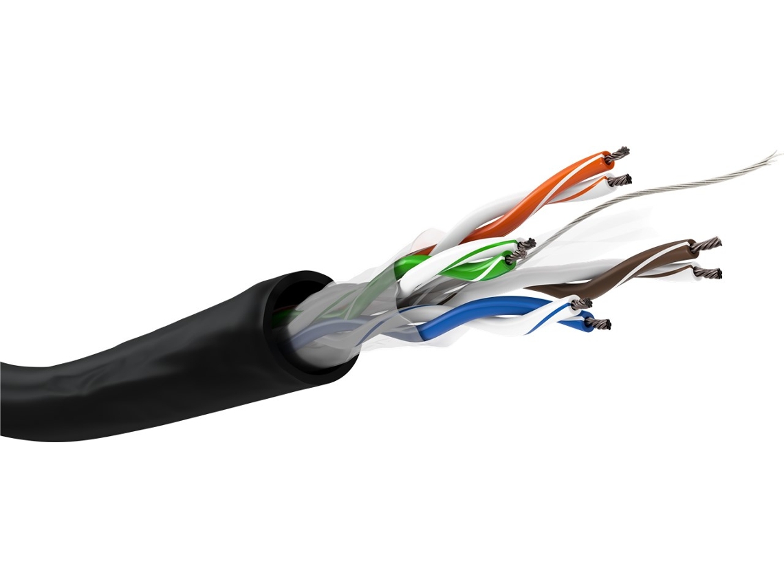 Cable de Rede GOOBAY 57199 100 M Cat6 U/Utp Utp - Negro