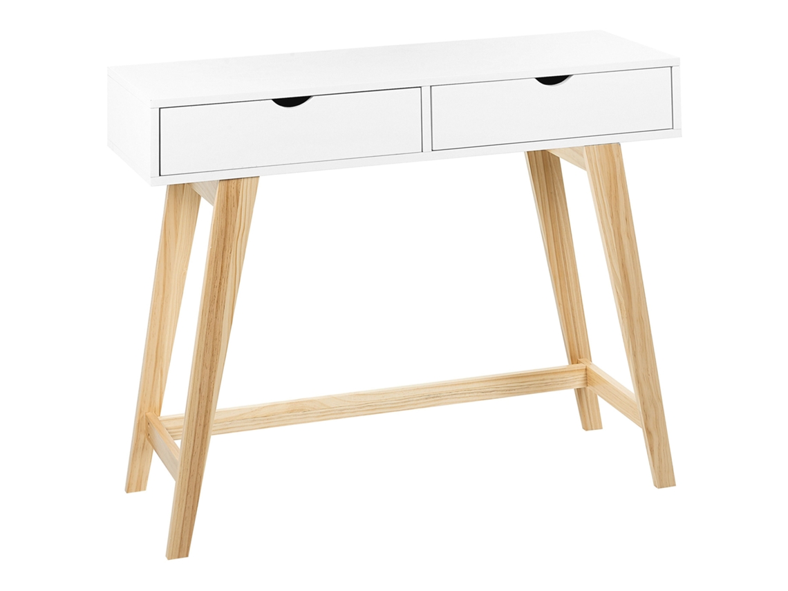 Aparador de diseño escandinavo BELIANI Sully de MDF Blanco 101x36x78