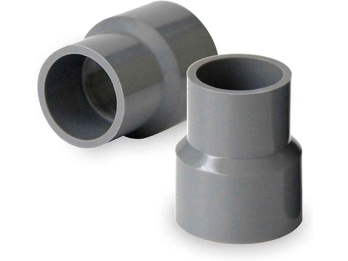Conector De Manguera De Canalón - Manguito De Conexión Plástico Pvc Gris (50 X 40 Mm) Para Desagües Y Canalones