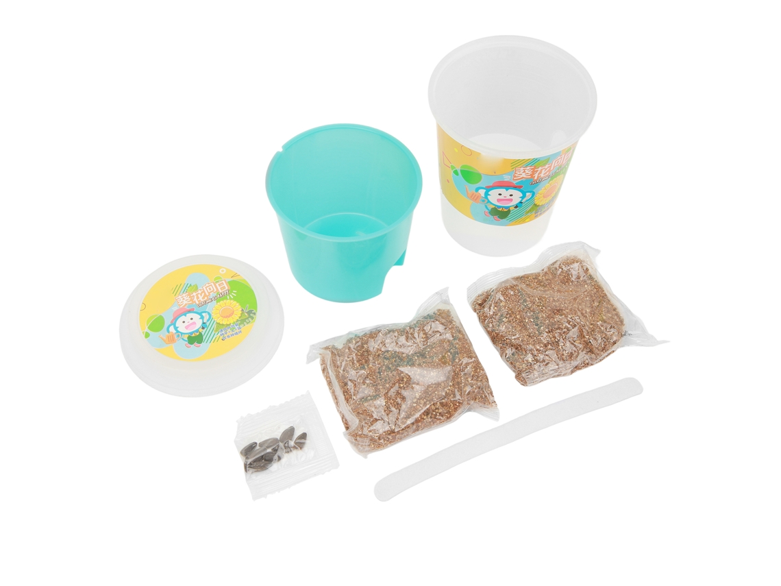 Kit De Cultivo De Plantas Diy Con Semillas Y Tierra Para Niños - Maceta De Girasol