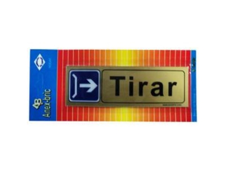Placa adhesiva horizontal tirar