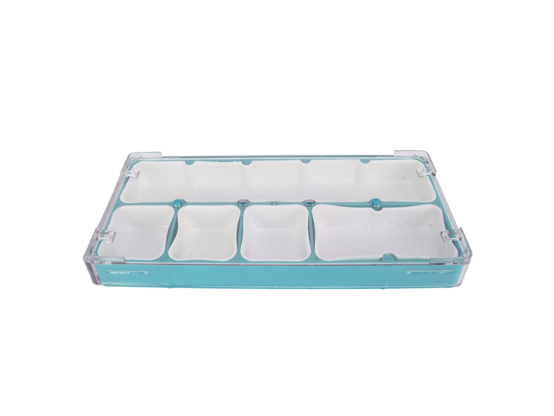 Caja De Almacenamiento De Piezas De Reloj Con 5 Compartimentos, De Acrílico Y Goma, Para Reparación Y Herramientas.